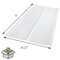 Sunsky 5V 26.22 in. x 6 ft. White Opal Polycarbonate Roof Panel, 5PK 401027 - alternate 4